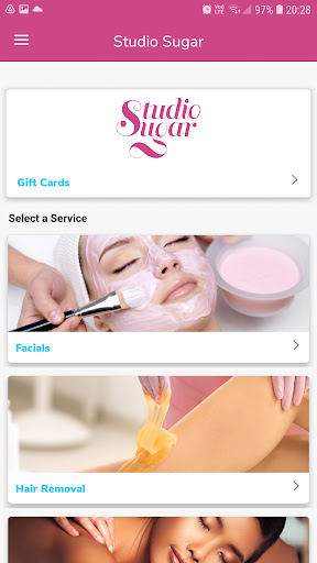 Android application Sugar Studio screenshort