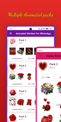 Roses Stickers WhaSticker Screen 3