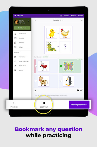Screenshot of CogAT Test Prep App by Gifted