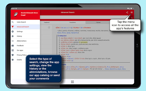 Classic Greek Dictionary screenshot 13