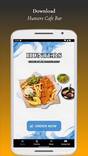 Android application Hunters Cafe Bar screenshort