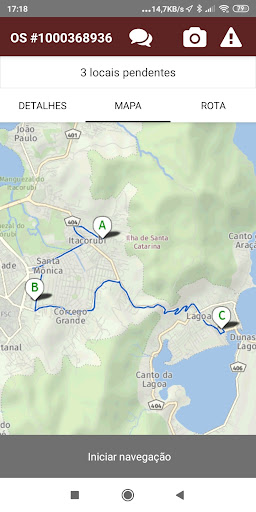 Delivery Route - Entregador Screen 3