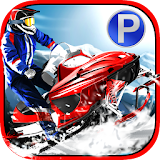 Snowmobile Racing Simulator Parking Games 2017 icon