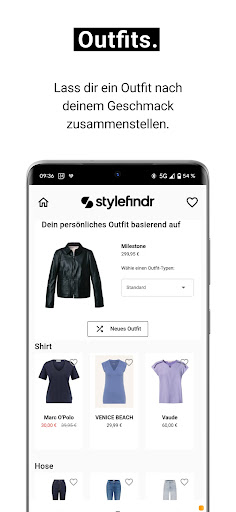 stylefindr: Dein Fashionscout Screen 2