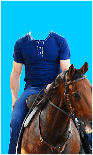 Horse With Man Photo Suit HD screenshot 6