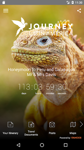 Android application Journey Latin America screenshort