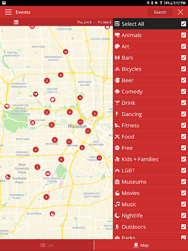 Screenshot of 365 Things to Do in Houston