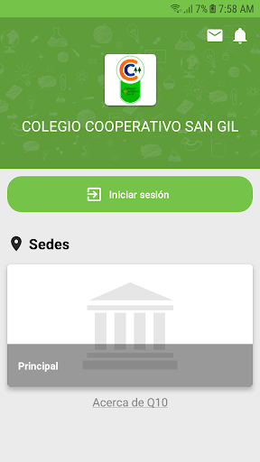 Android application COLEGIO COOPERATIVO SAN GIL screenshort