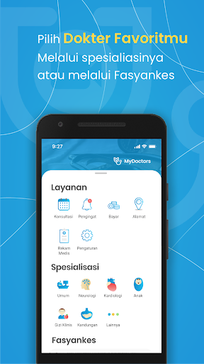 Android application MyDoctors - Layanan Kesehatan screenshort