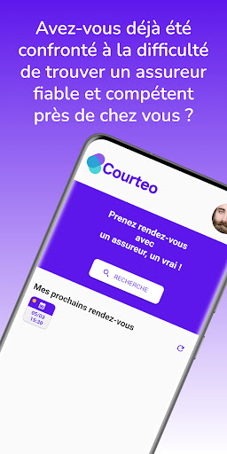 Android application Courteo screenshort