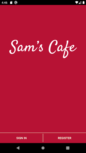 Android application Sam's Cafe screenshort