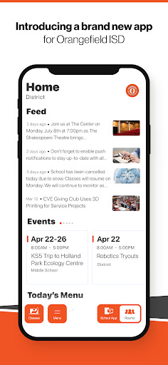 Android application Orangefield screenshort