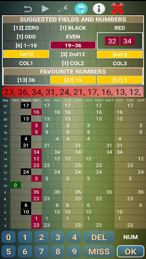 Android application Roulette Bet Counter Predictor screenshort