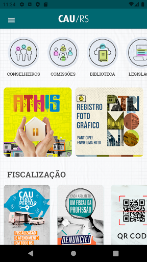 Android application CAU/RS screenshort