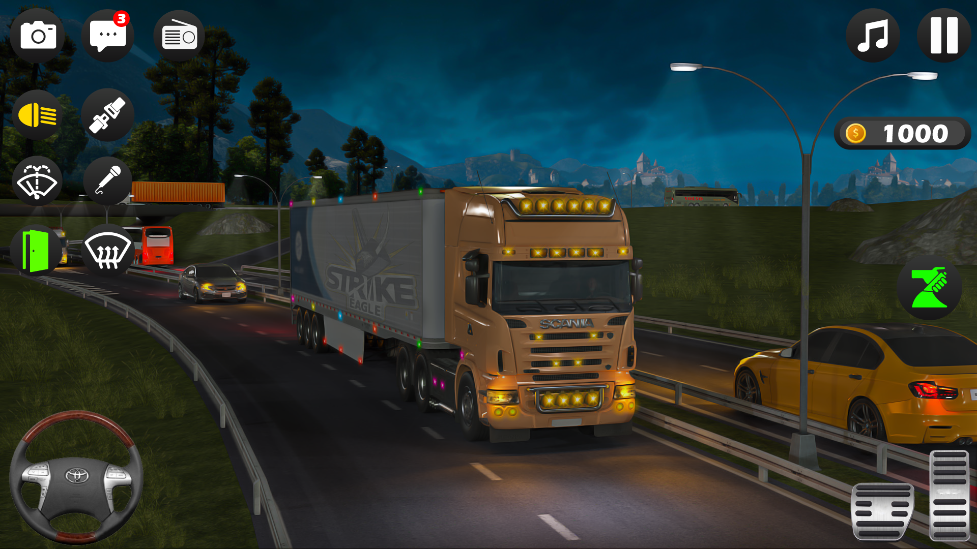 игра вождение грузовика городе