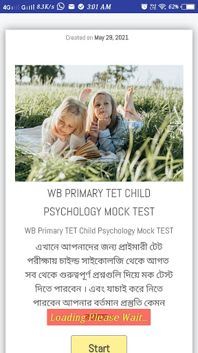 WB Primary TET Mock Test