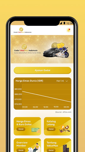 Android application Gadai ValueMax screenshort