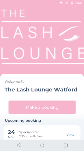 Android application The Lash Lounge Watford screenshort