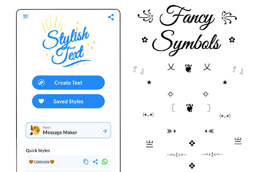 Screenshot of Stylish Text- Letter Style Art