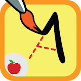 Teaching letters toddlers game icon