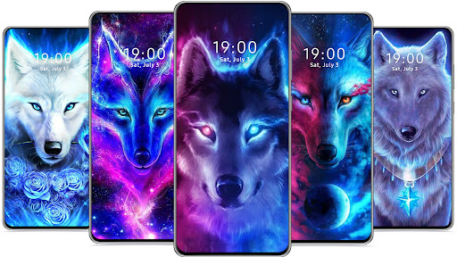 Android application Wolf Wallpaper screenshort