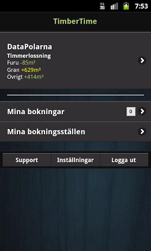 Android application TimberTime screenshort