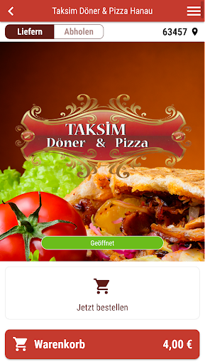 Android application Taksim Döner & Pizza Hanau screenshort