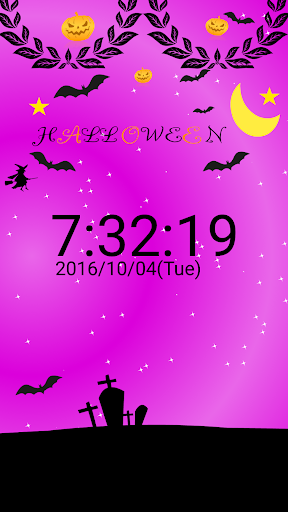 ハロウィン パーティー 飾り風　イメージ 卓上時計 Screen 3