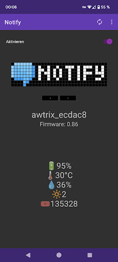 Android application Awtrix Notify screenshort