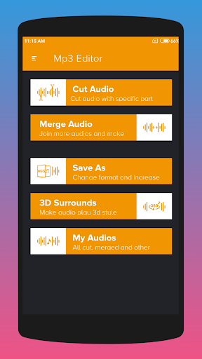 Android application MP3 Music Cutter and Joiner screenshort