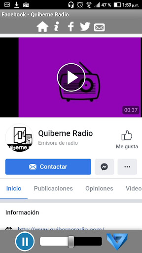 Quiberne Radio Screen 2