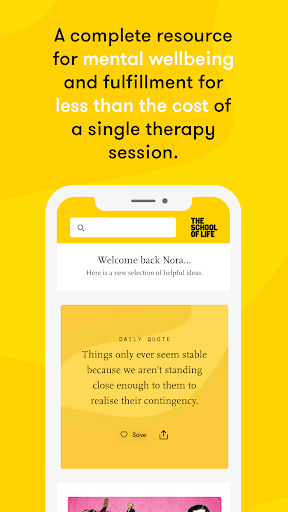 Android application The School of Life screenshort