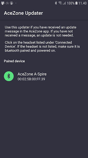 Android application AceZone Updater screenshort