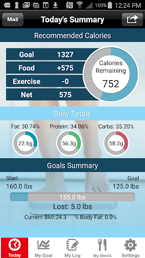 EZDietPlanner Fitness Tracker Screen 2