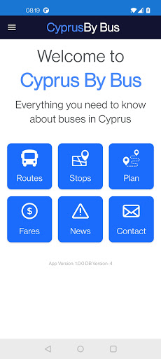 Android application Cyprus By Bus screenshort