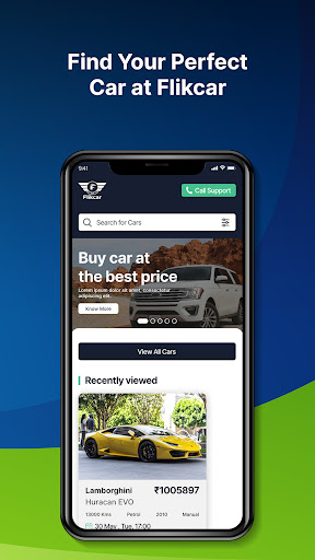 Android application Flikcar screenshort