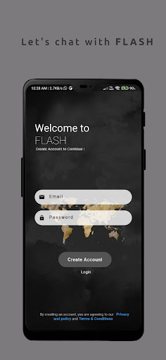 Android application Flash screenshort