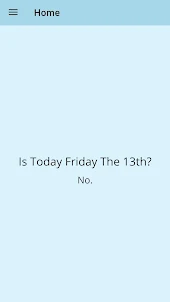 Is Today Friday The 13th
