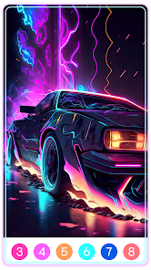 Captura de Pantalla 8 Neon Color by Number android