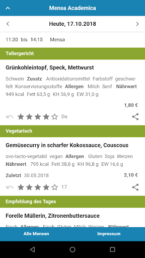 Mensa Aachen Screen 2
