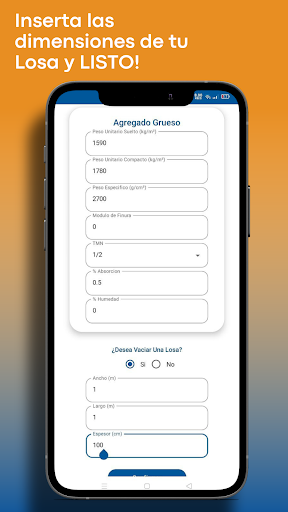 Calculadora de concreto Screen 3