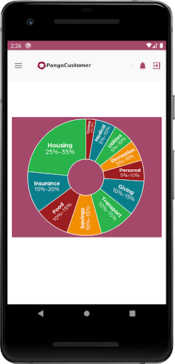Android application Pango Customer screenshort