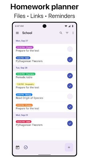 Smart Timetable Screen 3