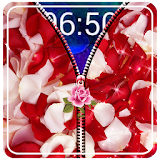 Rose Petals Zipper Lock Screen icon