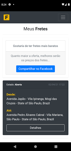 Brasil Fretes Screen 3