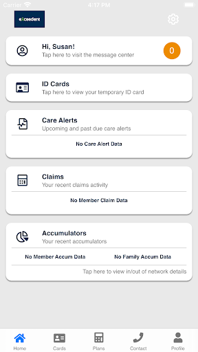 Android application Exceedent Health screenshort