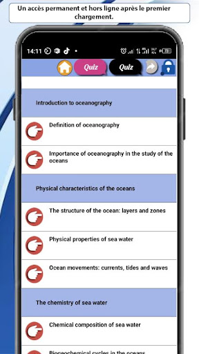 Oceanography Course Screen 3