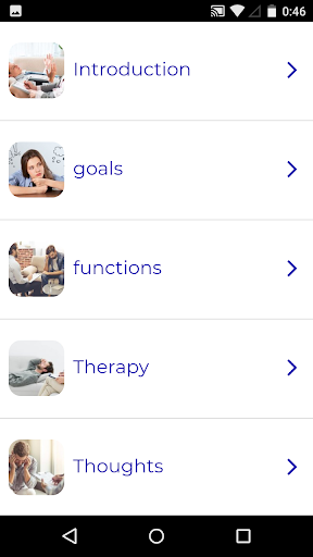 Android application Cognitive therapy course screenshort