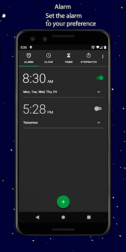 Android application Alarm Clock X screenshort