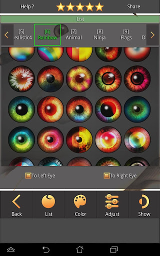 Sharingan - Eyes And Hair Color Changer 1.4.0 APK screenshots 10